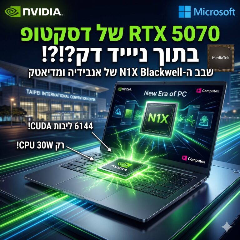N1X: ככה NVIDIA רואה את המחשב הנייד של העתיד